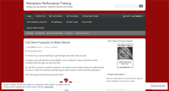 Desktop Screenshot of momentumperformancetraining.com