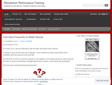 Tablet Screenshot of momentumperformancetraining.com